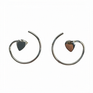 Napier Heart Swirl Earrings